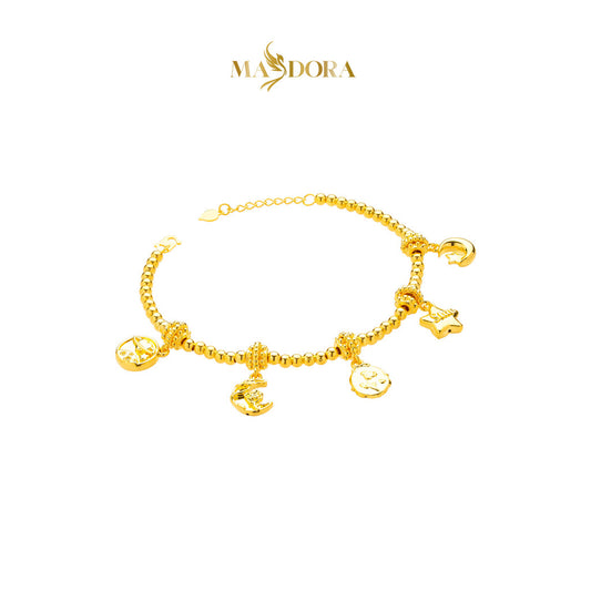 MASDORA 916 Gold Bracelet Rantai Tangan Emas ~ HG Golden Universe Sonata Boba (EMAS 916/22K)