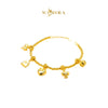 MASDORA 916 Gold Bracelet Rantai Tangan Emas ~ HG Golden Throned Love Boba (EMAS 916/22K)