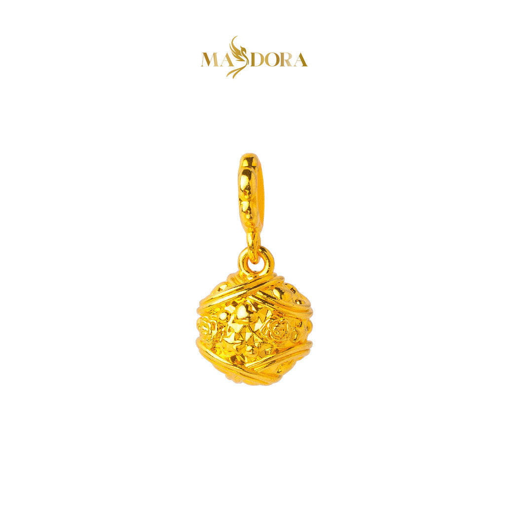 MASDORA 916 Gold Pendant Loket Emas ~ HG Golden Festive Ornament (EMAS 916/22K)