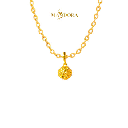 MASDORA 916 Gold Pendant Loket Emas ~ HG Golden Festive Ornament (EMAS 916/22K)