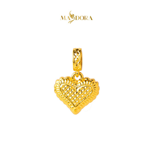 MASDORA 916 Gold Pendant Loket Emas ~ HG Nuevo Diamond Heart (EMAS 916/22K)