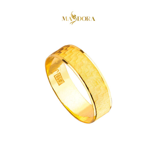MASDORA 916 Gold Ring Rings Cincin Emas ~ CBR Golden Wavy Phantom (EMAS 916/22K)