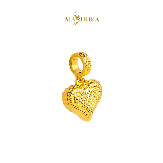 MASDORA 916 Gold Pendant Loket Emas ~ HG Nuevo Diamond Heart (EMAS 916/22K)