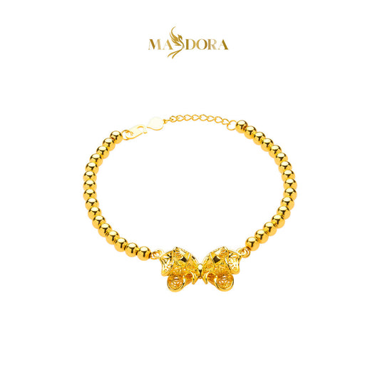 MASDORA 916 Gold Bracelet Rantai Tangan Emas ~ HG High Ruffled Butterfly Boba (EMAS 916/22K)