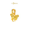 MASDORA 916 Gold Pendant Loket Emas ~ HG Nuevo Winged Ribbon (EMAS 916/22K)