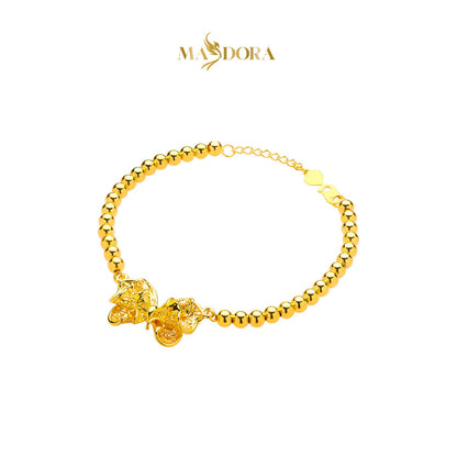 MASDORA 916 Gold Bracelet Rantai Tangan Emas ~ HG High Ruffled Butterfly Boba (EMAS 916/22K)