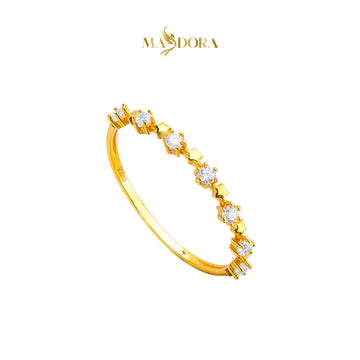 MASDORA 916 Gold Ring Rings Cincin Emas ~ Sparkling Luminous Stars (EMAS 916/22K)