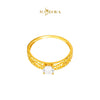 MASDORA 916 Gold Ring Rings Cincin Emas ~ Filigree Solitaire (EMAS 916/22K)