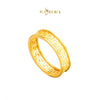 MASDORA 916 Gold Ring Rings Cincin Emas ~ Golden Glittery Grace  (EMAS 916/22K)