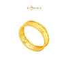 MASDORA 916 Gold Ring Rings Cincin Emas ~ Golden Glittery Grace  (EMAS 916/22K)