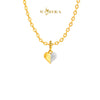 MASDORA 916 Gold Pendant Loket Emas ~ HG Duotone Half Hearted (EMAS 916/22K)