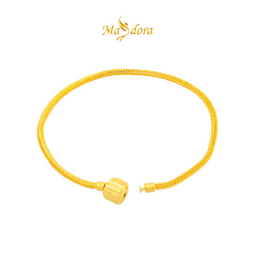 MASDORA 916 Gold Bracelet Rantai Tangan Emas ~ Cylinder Clasp (EMAS 916/22K)