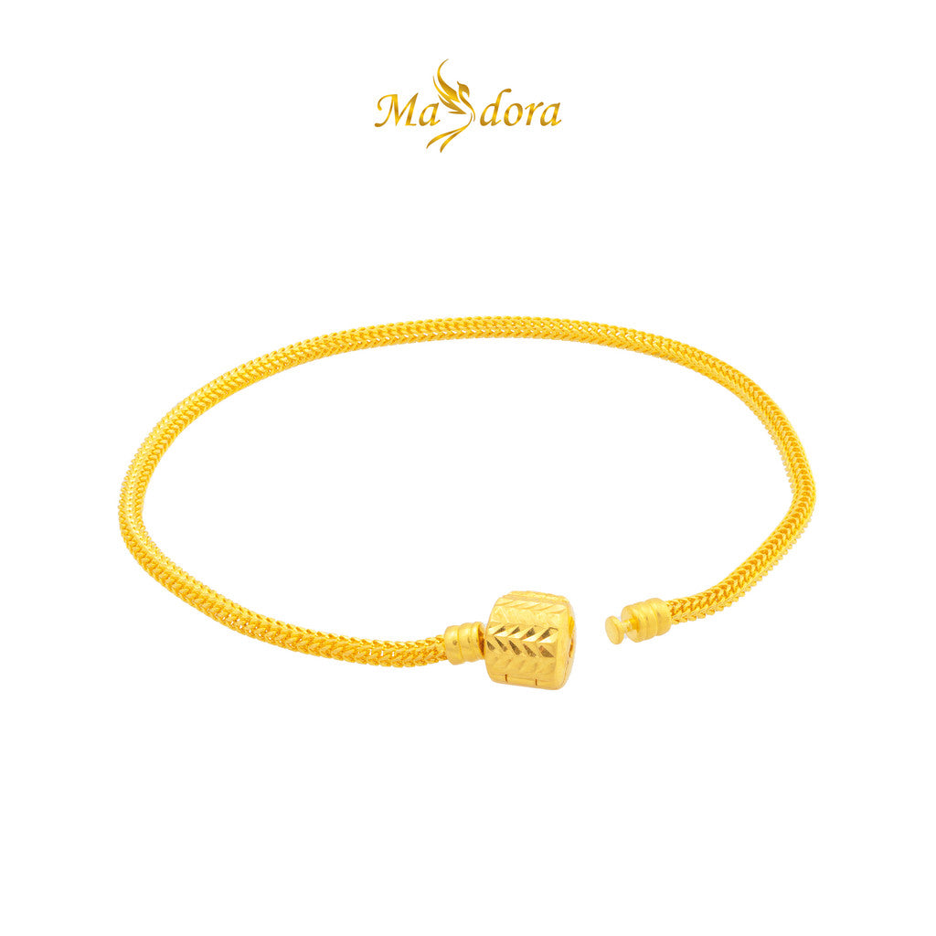MASDORA 916 Gold Bracelet Rantai Tangan Emas ~ Cylinder Clasp (EMAS 916/22K)