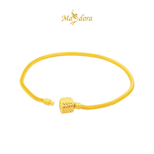 MASDORA 916 Gold Bracelet Rantai Tangan Emas ~ Cylinder Clasp (EMAS 916/22K)