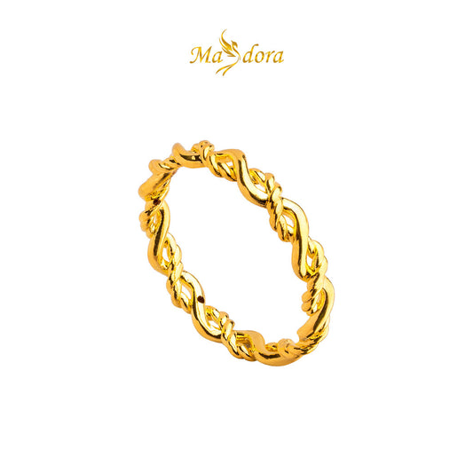 MASDORA 916 Gold Ring Rings Cincin Emas ~ HG Golden Plain Fable (EMAS 916/22K)