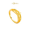 MASDORA 916 Gold Ring Rings Cincin Emas ~ HG Golden Mystic Daisy (EMAS 916/22K)