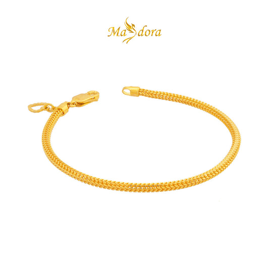 MASDORA 916 Gold Bracelet Rantai Tangan Emas ~ Lobster Hook - 5.00GM+ (EMAS 916/22K)