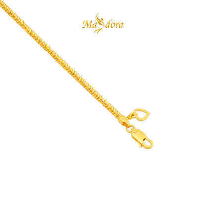 MASDORA 916 Gold Bracelet Rantai Tangan Emas ~ Lobster Hook - 5.00GM+ (EMAS 916/22K)