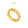 MASDORA 916 Gold Ring Rings Cincin Emas ~ HG Golden Locked Chain (EMAS 916/22K)