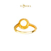 MASDORA 916 Gold Ring Rings Cincin Emas ~ Duotone Elevated Halo Cutting (EMAS 916/22K)