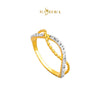 MASDORA 916 Gold Ring Rings Cincin Emas ~ Duotone Intertwine Rope Cutting (EMAS 916/22K)