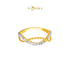 MASDORA 916 Gold Ring Rings Cincin Emas ~ Duotone Intertwine Rope Cutting (EMAS 916/22K)