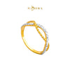 MASDORA 916 Gold Ring Rings Cincin Emas ~ Duotone Intertwine Rope Cutting (EMAS 916/22K)