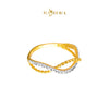 MASDORA 916 Gold Ring Rings Cincin Emas ~ Duotone Intertwine Rope Cutting (EMAS 916/22K)