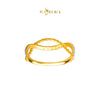 MASDORA 916 Gold Ring Rings Cincin Emas ~ Duotone Intertwine Rope Cutting (EMAS 916/22K)