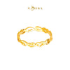 MASDORA 916 Gold Ring Rings Cincin Emas ~ Golden Quaint Band (EMAS 916/22K)