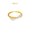 MASDORA 916 Gold Ring Rings Cincin Emas ~ Duotone Infinite Sincere Cutting (EMAS 916/22K)