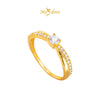 MASDORA 916 Gold Ring Rings Cincin Emas ~ Sparkling Solitaire (EMAS 916/22K)