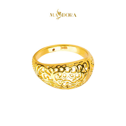 MASDORA 916 Gold Ring Rings Cincin Emas ~ HG Golden Flora Filigree (EMAS 916/22K)