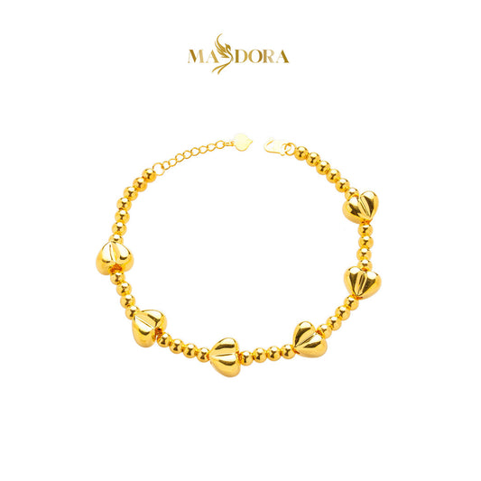 MASDORA 916 Gold Bracelet Rantai Tangan Emas ~ HG Enormous Chained Love Boba (EMAS 916/22K)
