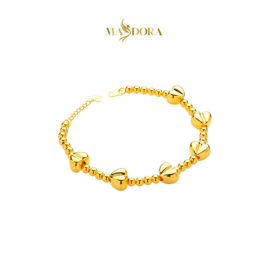 MASDORA 916 Gold Bracelet Rantai Tangan Emas ~ HG Enormous Chained Love Boba (EMAS 916/22K)
