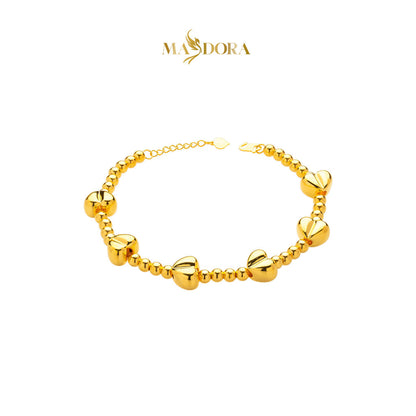 MASDORA 916 Gold Bracelet Rantai Tangan Emas ~ HG Enormous Chained Love Boba (EMAS 916/22K)