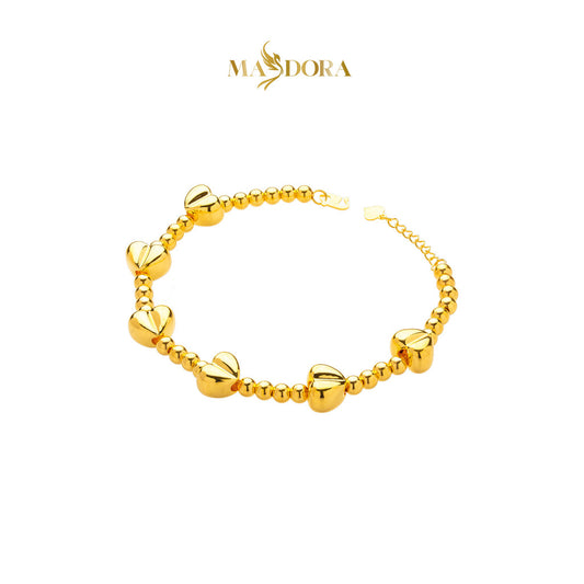 MASDORA 916 Gold Bracelet Rantai Tangan Emas ~ HG Enormous Chained Love Boba (EMAS 916/22K)