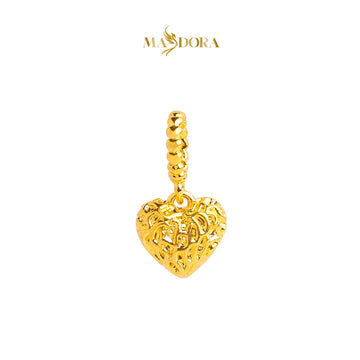 MASDORA 916 Gold Pendant Loket Emas ~ HG Mini Heart Veins (EMAS 916/22K)