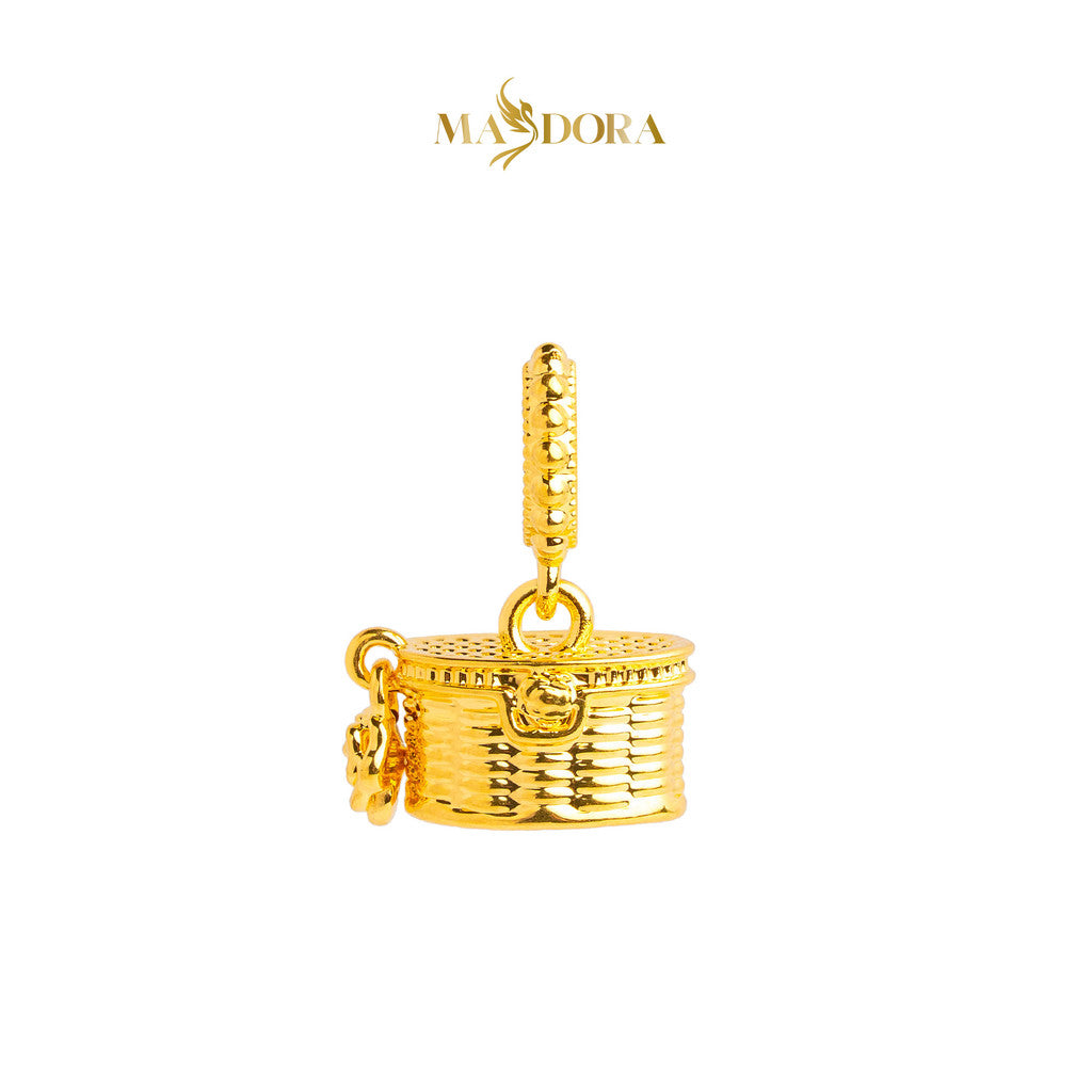 MASDORA 916 Gold Pendant Loket Emas ~ HG Cutie Rose Basket (EMAS 916/22K)