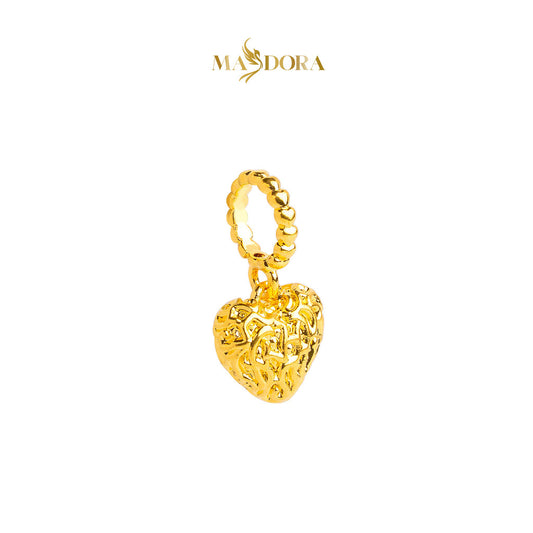 MASDORA 916 Gold Pendant Loket Emas ~ HG Mini Heart Veins (EMAS 916/22K)