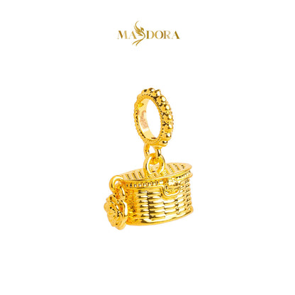 MASDORA 916 Gold Pendant Loket Emas ~ HG Cutie Rose Basket (EMAS 916/22K)