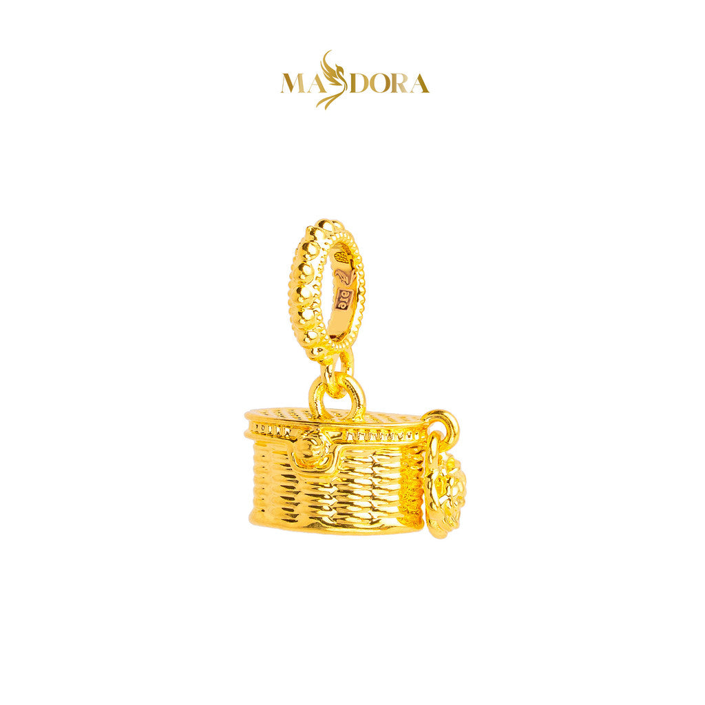 MASDORA 916 Gold Pendant Loket Emas ~ HG Cutie Rose Basket (EMAS 916/22K)