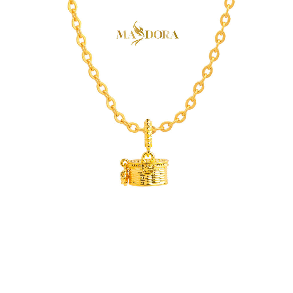MASDORA 916 Gold Pendant Loket Emas ~ HG Cutie Rose Basket (EMAS 916/22K)