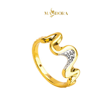 MASDORA 916 Gold Ring Rings Cincin Emas ~ HG Duotone Pulse Sway (EMAS 916/22K)