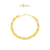 MASDORA 916 Gold Bracelet Rantai Tangan Emas ~ HG Plain Tangle Infinity Chain (EMAS 916/22K)