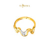 MASDORA 916 Gold Ring Rings Cincin Emas ~ HG Duotone Pulse Sway (EMAS 916/22K)