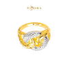 MASDORA 916 Gold Ring Rings Cincin Emas ~ HG Duotone Filigree Chain (EMAS 916/22K)