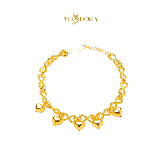 MASDORA 916 Gold Bracelet Rantai Tangan Emas ~ HG Tangle Infinity (5L) Chain (EMAS 916/22K)