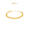 MASDORA 916 Gold Bracelet Rantai Tangan Emas ~ HG Plain Tangle Infinity Chain (EMAS 916/22K)