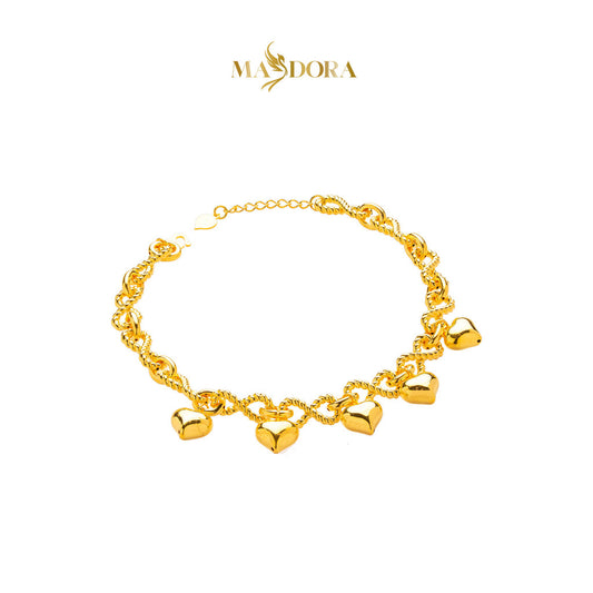 MASDORA 916 Gold Bracelet Rantai Tangan Emas ~ HG Tangle Infinity (5L) Chain (EMAS 916/22K)